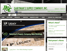 Tablet Screenshot of dairymanssupply.com